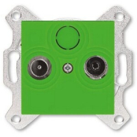 Розетка проходная TV-R, 7 дБ, зелёная ABB 2CHH083607A6067