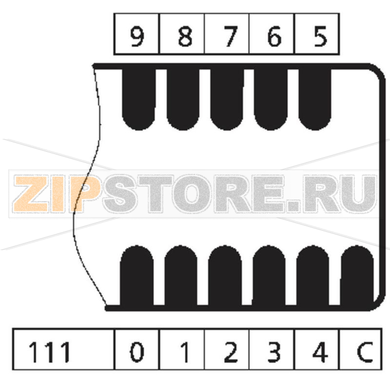 Переключатель кодовой, двухкнопочный, 0-9, 1 шт Hartmann PICO-DE-131AK2 