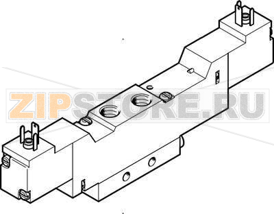 Распределитель с электроуправлением Festo MEBH-5/3B-1/8-S-B 