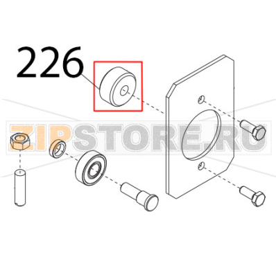 Buss. filet. carrello NO CE Sirman Palladio 350 Buss. filet. carrello NO CE Sirman Palladio 350Запчасть на деталировке под номером: 226