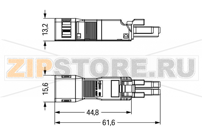 Разъем; с корпусом разгрузки натяжения; 2-пол.; Код. A; 1,50 mm; черные Wago 890-102 Set: Socket 890-202 and strain relief housing 890-502Protected against mismating and maintenance-freePush-in CAGE CLAMP® spring pressure connection technology allows solid conductors to be simply pushed into a unitCompact design with 4.4 mm pole spacingWhen assembled the installation connectors complies with IP40 and are suitable for easily accessible areas...