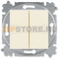 Переключатель двухклавишный, слоновая кость ABB 2CHH595245A6017