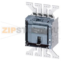 draw-out molded case circuit breaker w. handle with guide frame and PSS frame 1600; 4AUX and trip alarm switch S24; Icu "H" Icu=85kA @ 415V, 4-pole, left ETU350, LSI, In=1250A rotary coding switch Ir=500...1250A Isd=1...10xIn, Ii=1.5...15xIn N conductor p