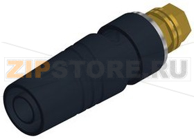 Разъем лабораторный 4 мм, 32 A, 1 кВ, черный Hirschmann SAB 2600 G M4 AU BLACK 