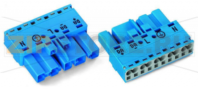 Штекер; 5-пол.; Код. I; 4,00 mm; синие Wago 770-1115 Protected against mismating and maintenance-freePush-in CAGE CLAMP® spring pressure connection technology allows solid conductors to be simply pushed into a unit.Two wire connections per pole for loops or bridgesAdditional variable coding is possible....