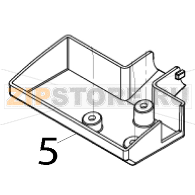 Feed button PCB cover TSC TTP-323 Feed button PCB cover TSC TTP-323Запчасть на деталировке под номером: 5