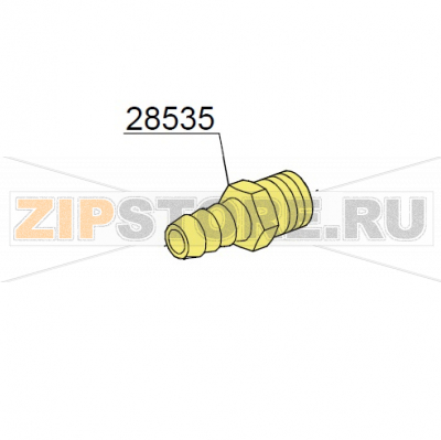 Никелированный патрубок для шланга ø 3/8&quot;M ø 12 DIHR DW014 Никелированный патрубок для шланга ø 3/8"M ø 12 DIHR DW014Запчасть на деталировке под номером: 28535Название запчасти на английском языке:  Rubber holder Ø 12 3/8G DIHR DW014