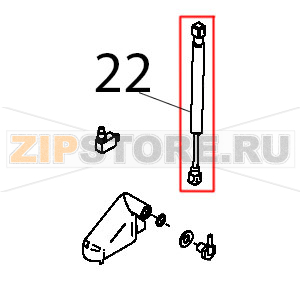 Molla a gas K15 Teikos TS983 Molla a gas K15 Teikos TS983Запчасть на деталировке под номером: 22