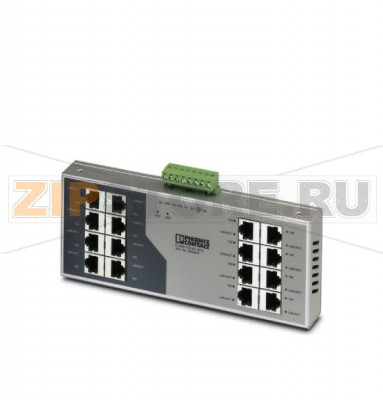 Коммутатор Ethernet Phoenix Contact FL SWITCH SF 16TX 16 портов TP-RJ45, автоматическое определение скорости передачи данных - 10 или 100 Мбит/с (RJ45), функция Autocrossing.Минимальный заказ: 1 шт.Упаковка: 1 шт.