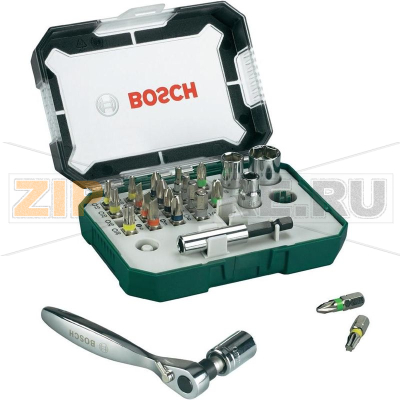 Набор бит с реверсом, 26 шт Bosch 2607017322 