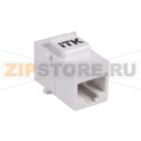 Проходной адаптер кат.5E UTP, RJ45-RJ45, тип Keystone Jack