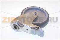 Lenkrolle für Beschickungswagen mit Stop