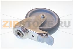 Lenkrolle für Beschickungswagen mit Stop 