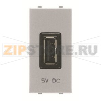 USB-переходник, 1М, 750 мА, серебристый ABB 2CLA218500N1301