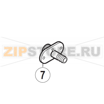 Connection piece Hobart UXT-10A                                                     Connection piece Hobart UXT-10AЗапчасть на сборочном чертеже под номером: 7Название запчасти на немецком языке языке: Connection piece Hobart UXT-10A
