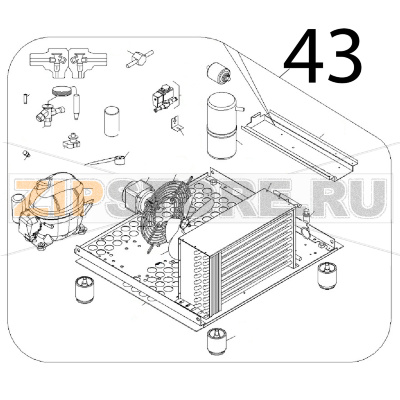 Motor unit Angelo Po IA51 Motor unit Angelo Po IA51Запчасть на деталировке под номером: 43