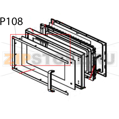 Upper door flake Hurakan HKN-WP900M Upper door flake Hurakan HKN-WP900MЗапчасть на деталировке под номером: P108