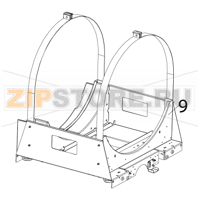 Complete cradle Fagor LA-25 TP2 E Complete cradle Fagor LA-25 TP2 EЗапчасть на деталировке под номером: 9Название запчасти Fagor на английском языке: Complete cradle LA-25 TP2 E.