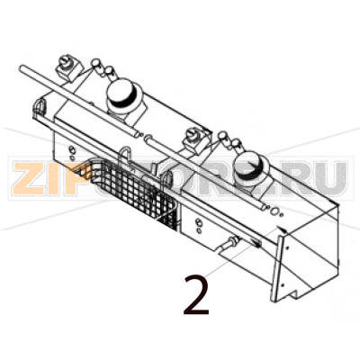 Electric box Hurakan HKN-FR6L Electric box Hurakan HKN-FR6LЗапчасть на деталировке под номером: 2