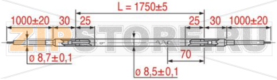 НАГРЕВАТЕЛЬНЫЙ ЭЛЕМЕНТ В ОБОЛОЧКЕ  RSV-175 600 ВТ 230 В 