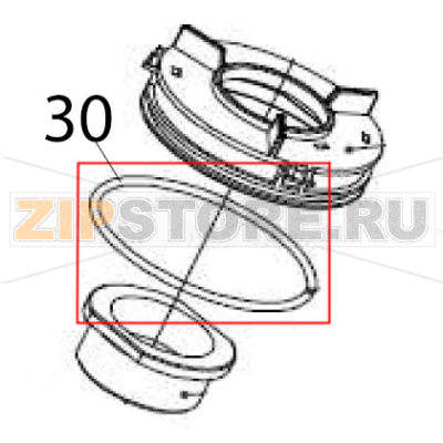 O ring for felly small shuck Hurakan HKN-ME709 O ring for felly small shuck Hurakan HKN-ME709Запчасть на деталировке под номером: 30