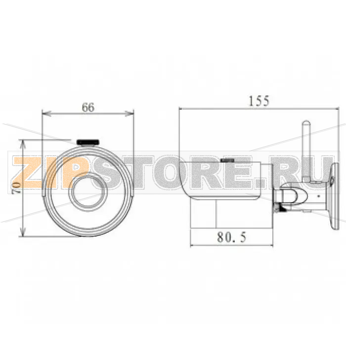IP-камера Dahua DH-IPC-HFW1000SP-W-0600B 