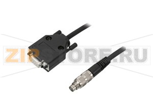 Кабель датчика-исполнительного устройства Connection cable SUBD9-2M-PUR-V34-G Pepperl+Fuchs Описание оборудованияConnection cable, Sub-D to 4-pin M9, PUR cable
