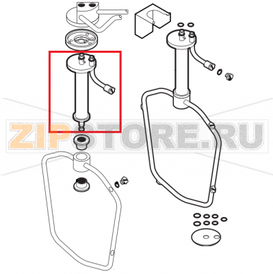 Tube device support washing Lainox ME061T   Tube device support washing Lainox ME061TЗапчасть на сборочном чертеже под номером: 33Название запчасти на английском&nbsp;языке: Tube device support washing Lainox ME061T