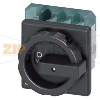 ГЛАВНЫЙ/АВАРИЙНЫЙ ВЫКЛЮЧАТЕЛЬ 4-ПОЛЮСА IU=63, P/AC-23A W. 400V=22KW FRONT MOUNTING FOUR-HOLE MOUNTING ROT. MECHANISM BLACK Siemens 3LD2504-1TL51