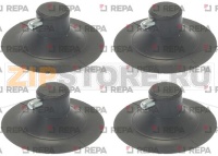 НОЖКА С ЗАГЛУШКОЙ - 4 ШТ. В НАБОРЕ