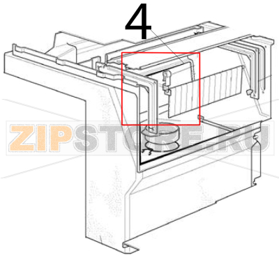 Involucro evaporatore Scotsman B 40 Involucro evaporatore Scotsman B 40Запчасть на деталировке под номером: 4