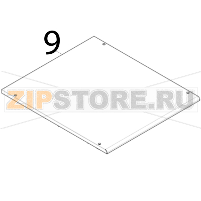 Top panel assy Scotsman B 7040 Top panel assy Scotsman B 7040Запчасть на деталировке под номером: 9