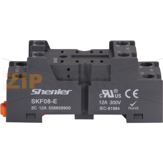 Розетка для 2 контактных реле RKE RKF, 12A Shenler SKF08-E 