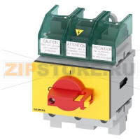 SENTRON, Molded case switch 3LD5 UL, Emergency switching-off, 3-pole, certified according to UL489 UL60947-4-1 and IEC60947-3, UL: 60A, SCCR 50kA at 480VAC, Operating power at 480VAC 3-phase: 40hp, IEC: 63A, Operating power at AC-23A at 400V: 30kW, floor