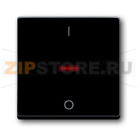 Клавиша для одноклавишных выключателей/переключателей/кнопок с символом "I/O", антрацитовая ABB 2CKA001751A2927