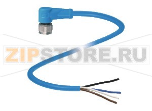 Кабель датчика-исполнительного устройства Cable connector, NAMUR V1-W-N4-15M-PVC Pepperl+Fuchs Описание оборудованияFemale cordset, M12, 4-pin, NAMUR, PVC cable