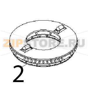 Spartifiamma Ø: 110 Angelo Po 2N1FAGF Spartifiamma Ø: 110 Angelo Po 2N1FAGFЗапчасть на деталировке под номером: 2