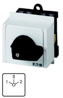 Переключатель, контакты: 8, 20 A, панель: 1-0-2, 60°, с фиксацией Eaton T0-4-8213/IVS