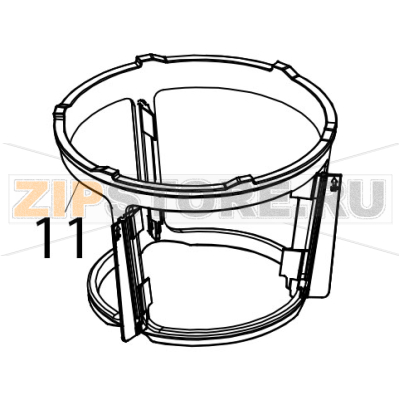 Arm wiper assembly KitchenAid 5KVJ0111ECA Arm wiper assembly KitchenAid 5KVJ0111ECAЗапчасть на деталировке под номером: 11