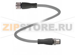 Кабель датчика-исполнительного устройства Connection cable V15-G-BK3M-PUR-A-V15-G Pepperl+Fuchs Описание оборудованияConnection cable, M12
