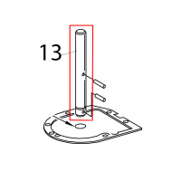 Shaft vertical center KitchenAid 5K45SSEWH