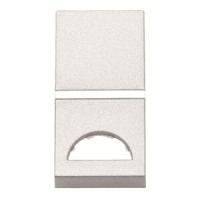 Клавиша одноклавишного одномодульного выключателя/переключателя/кнопки с окном для шильдика с символом, альпийский белый ABB 2CLA210190N1101