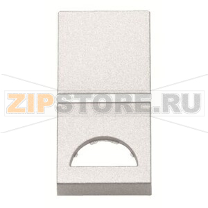 Клавиша одноклавишного одномодульного выключателя/переключателя/кнопки с окном для шильдика с символом, альпийский белый ABB 2CLA210190N1101 