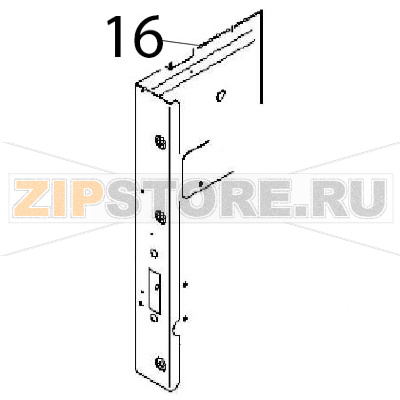 Fianco DX forno el. Angelo Po 2G1PE2E Fianco DX forno el. Angelo Po 2G1PE2EЗапчасть на деталировке под номером: 16