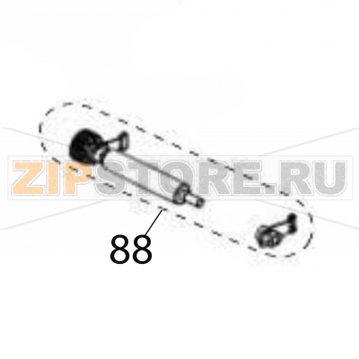 Platen roller sub Sato CG212DT Platen roller sub Sato CG212DTЗапчасть на деталировке под номером: 88Название запчасти на английском языке: Platen roller sub Sato CG212DT.