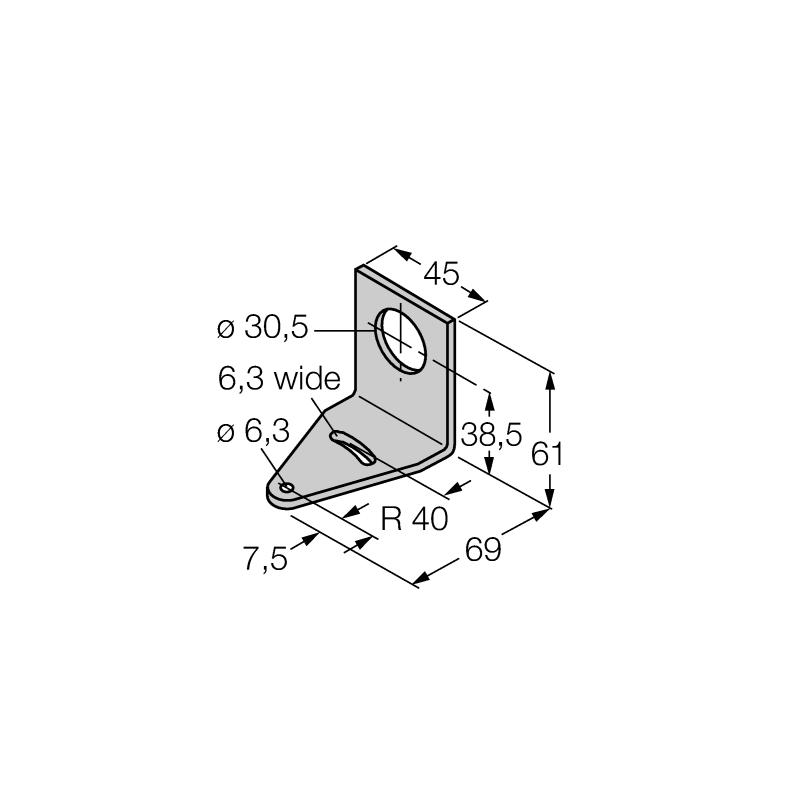 Кронштейн монтажный Turck SMB30A 