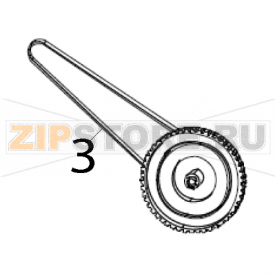 Kit transfer output and belt Zebra ZXP9 Kit transfer output and belt Zebra ZXP9Запчасть на деталировке под номером: 3