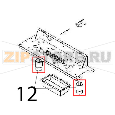 Foot Angelo Po BX101E Foot Angelo Po BX101EЗапчасть на деталировке под номером: 12