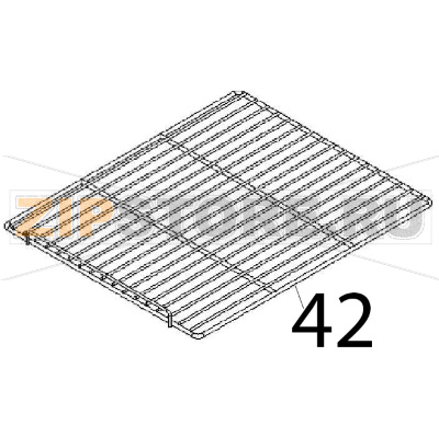 Griglia forno Angelo Po 1G1PE2E Griglia forno Angelo Po 1G1PE2EЗапчасть на деталировке под номером: 42
