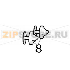 Securing knobs + rubber joint Zumex Essential pro Securing knobs + rubber joint Zumex Essential proЗапчасть на деталировке под номером: 8